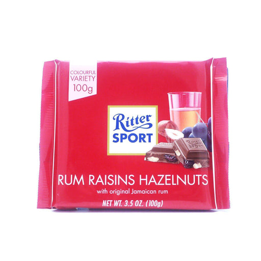 Ritter Sport Rum & Raisin 100g (Box of 12) - myShop.co.uk