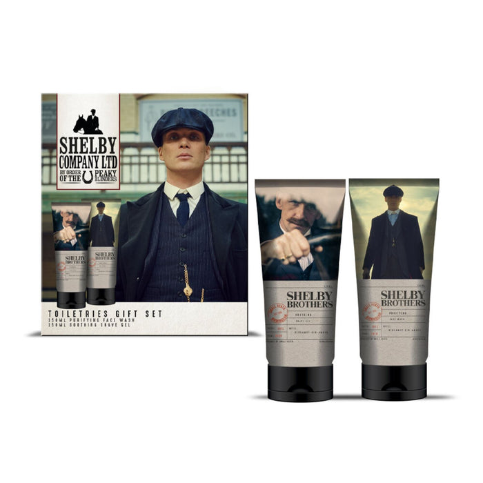 Peaky Blinders Shelby Company Toiletries Gift Set Mens Facial Wash & Shave Gel