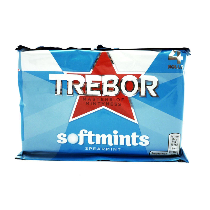 Trebor Softmints Spearmint 179.6g (18 Packs of 4, Total 72) - myShop.co.uk