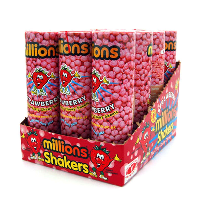 Millions Shakers Strawberry 90g (Box of 12) - myShop.co.uk