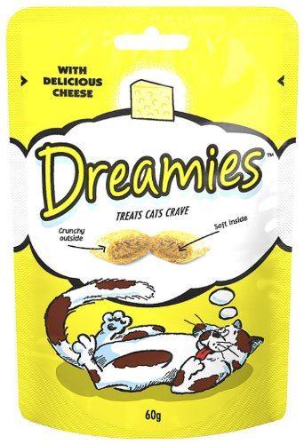 Dreamies Cat Treats Cheese 60g (Box of 8)