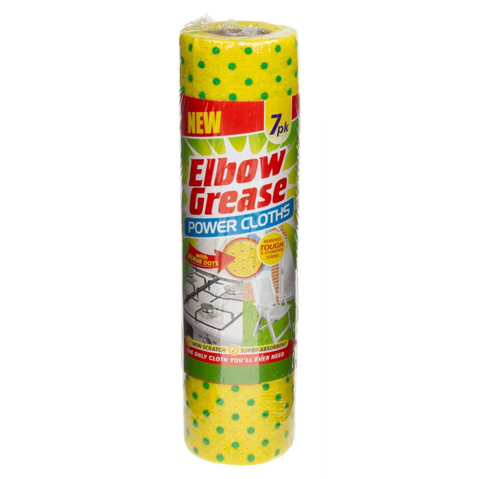 Elbow Grease Power Cloths with Scrub Dots 7 Pack - myShop.co.uk