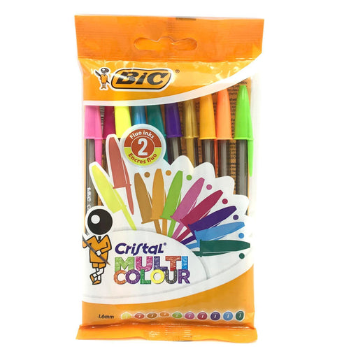 Bic Cristal Multicolour Ballpoint Pen 10 Pack - myShop.co.uk