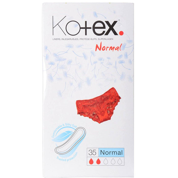 Kotex Panty Liners Normal 35'S (Box of 12) - myShop.co.uk