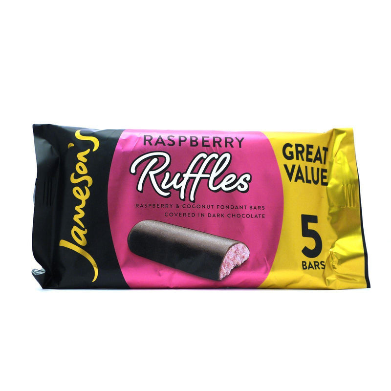 Jameson Raspberry Ruffle 130g (24 Packs of 5, Total 120) - myShop.co.uk