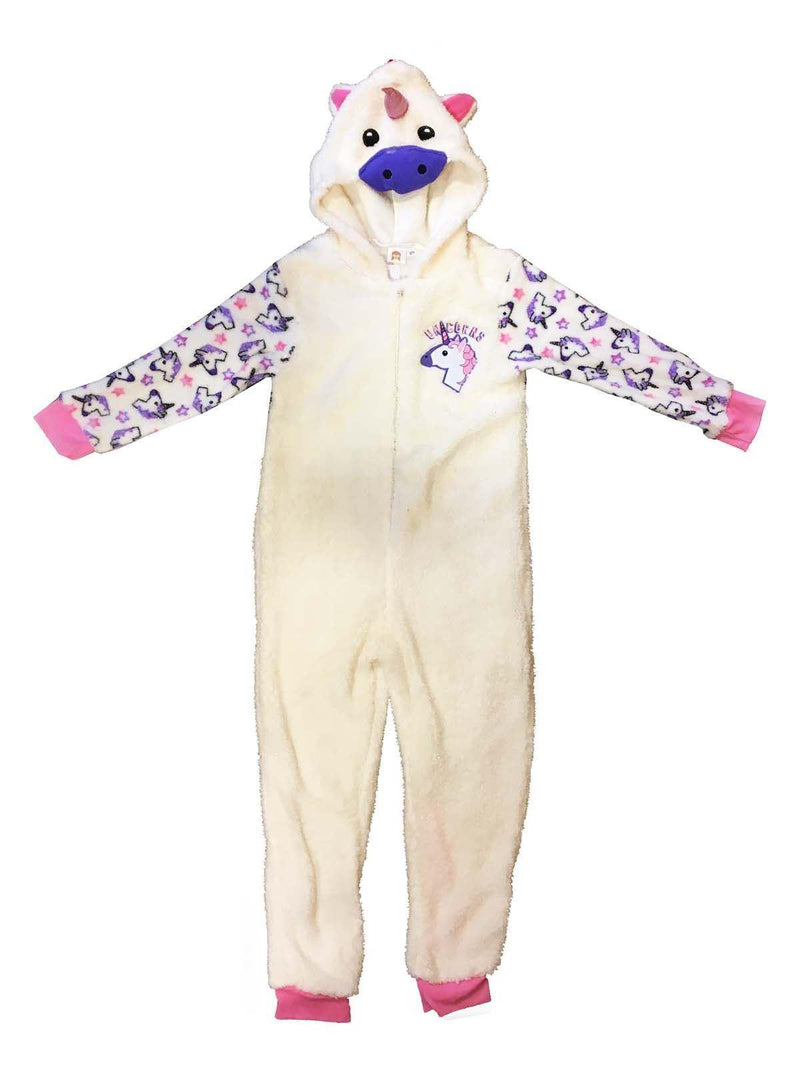Unicorn Fleece Girls One Piece Dress-up Fancy Dress Sleepsuit All in One Pyjamas, 2-3 years - myShop.co.uk