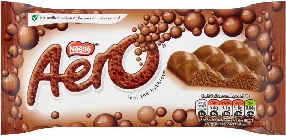 Nestle Milk Chocolate Aero 90g (Box of 15)