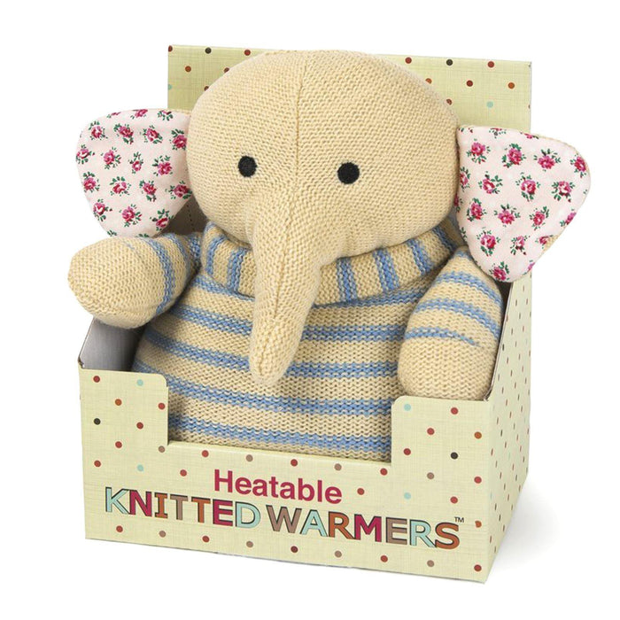 Knitted Warmers Heatable Soft Elephant Plush Toy