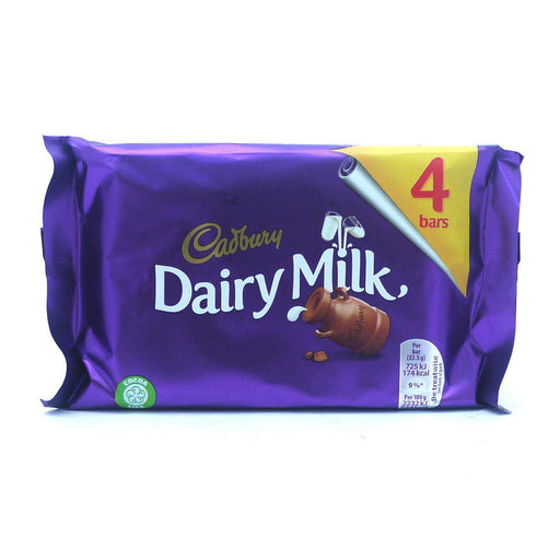 Cadbury Dairy Milk 117g (14 Packs of 4, Total 56) - myShop.co.uk