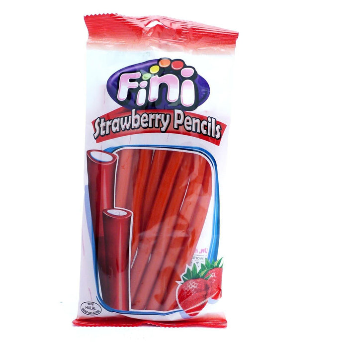 Fini Strawberry Pencils Soft Sweets 250g (Box of 20) - myShop.co.uk