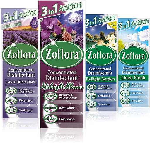 Zoflora Multi-Purpose Concentrated Disinfectant - 12 x 120ml Bottles - myShop.co.uk