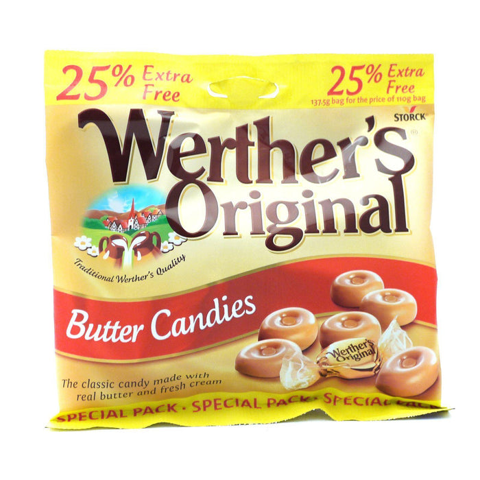 Werthers Original 25% Extra Free 137.5g (Box of 24) - myShop.co.uk