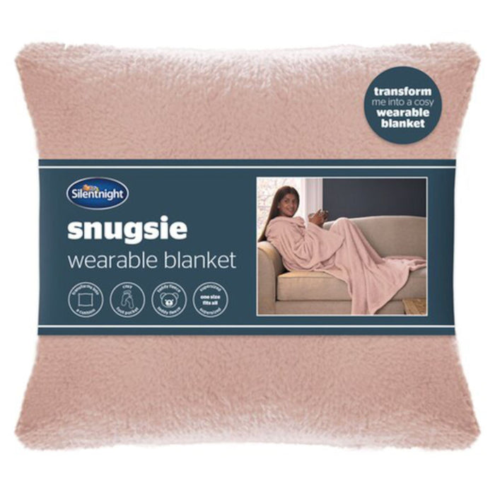 Silentnight Snugsie Teddy Fleece Wearable Blanket Pink (Damaged Packaging)