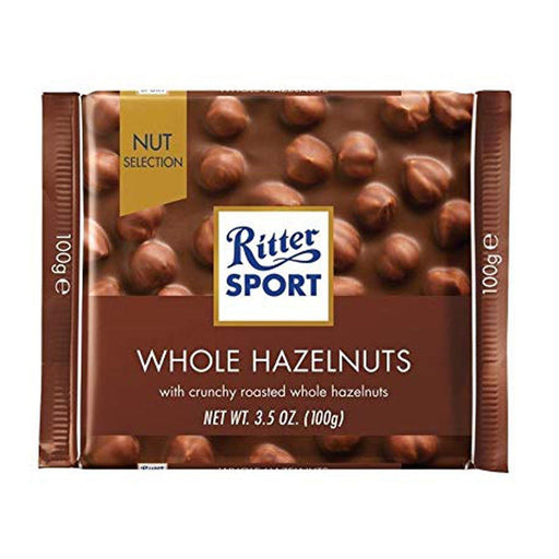 Ritter Sport Whole Hazelnuts 100g (Box of 10) - myShop.co.uk