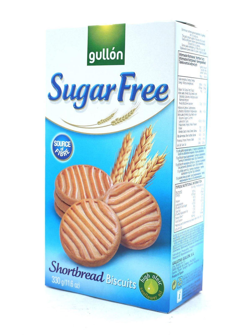 Gullon Sugar Free Shortbread Biscuits 330g (Box of 10) - myShop.co.uk