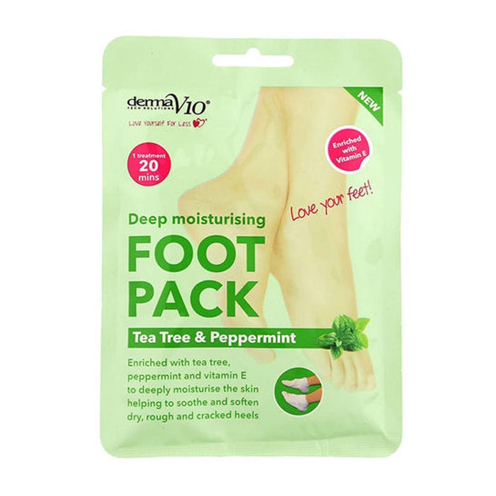 Derma V10 Tea Tree Foot Pack Kit - myShop.co.uk