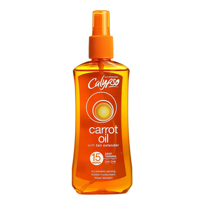 Calypso Sun Protection Carrot oil with Tan Extender SPF15 200ml