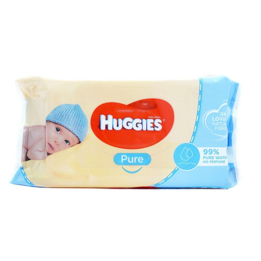 Huggies Baby Wipes Pure 56'S (Box of 10) - myShop.co.uk