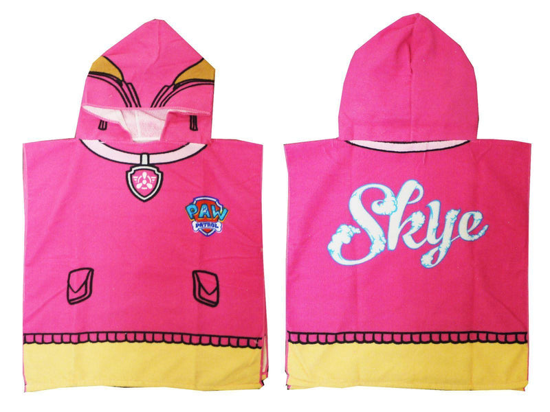 Kids Paw Patrol Bath Towel Poncho - Skye - myShop.co.uk
