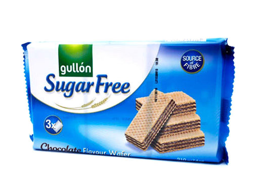 Gullon Sugar Free Chocolate Wafers 210g (Box of 12) - myShop.co.uk