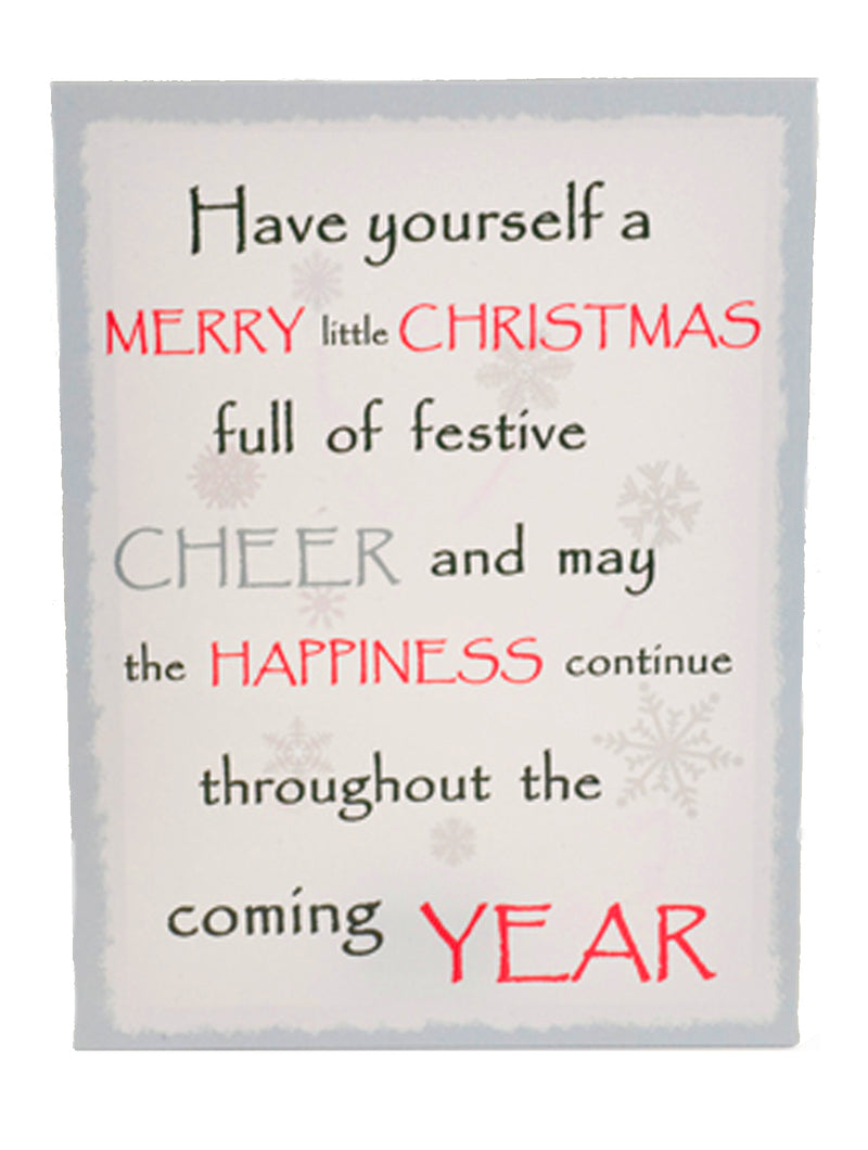 Christmas Twinkling LED Canvas - Have yourself a merry little Christmas.