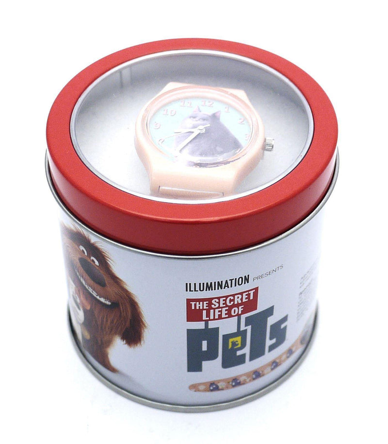 Official Secret Life of pets Kids Watch in Tin  - Pink - myShop.co.uk