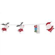 Christmas Tree LED String Lights - 11 Decorations Santa Reindeer Xmas Sleigh - myShop.co.uk