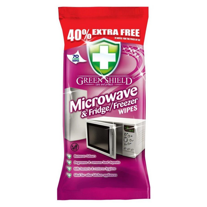 Greenshield Microwave & Fridge-Freezer Wipes 70'S