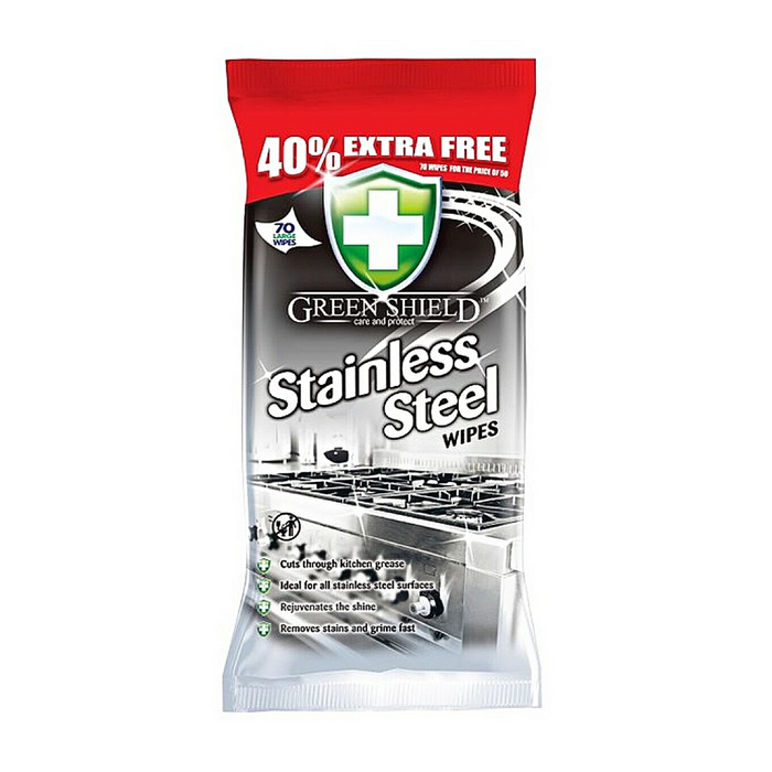 Greenshield Stainless Steel Surface Wipes 70'S