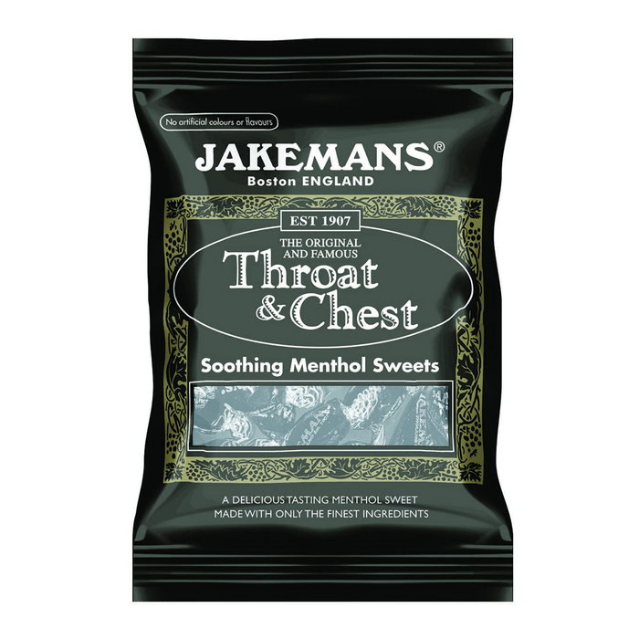 Jakemans Throat & Chest Soothing Menthol Sweets 73g
