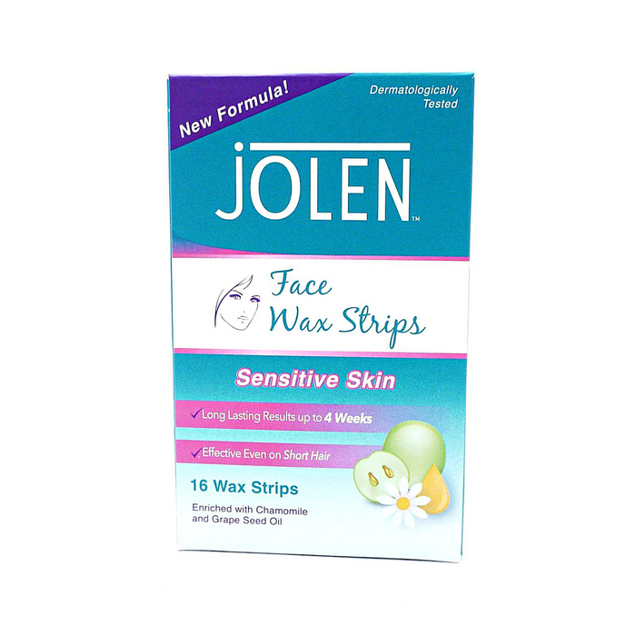 Jolen Facial Wax Strips - 16 Strips