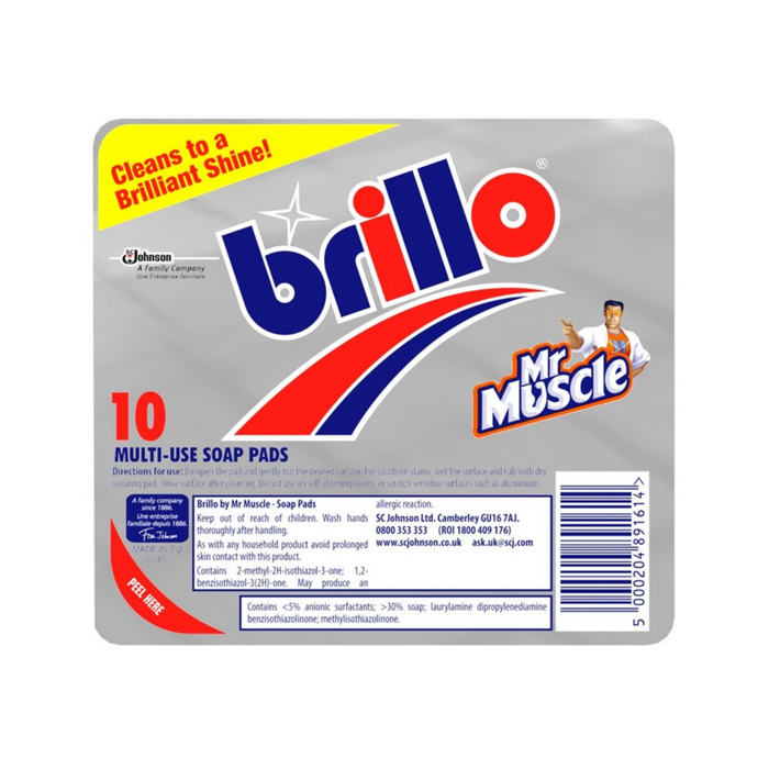 Mr Muscle Brillo Pads 10'S