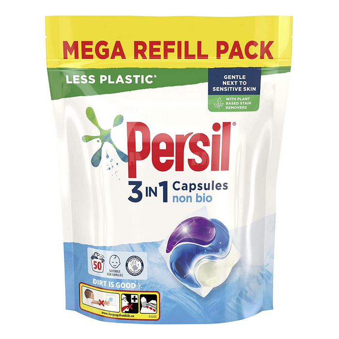 Persil Powercaps Non Bio Washing Capsules (3 Packs of 50 washes)