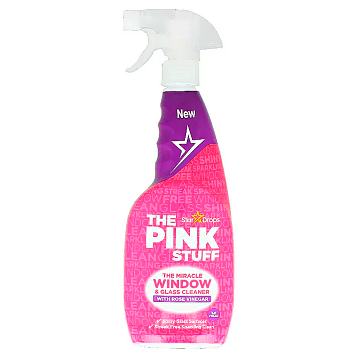 Stardrops The Pink Stuff The Miracle Window & Glass Cleaner with Rose Vinegar 750ml