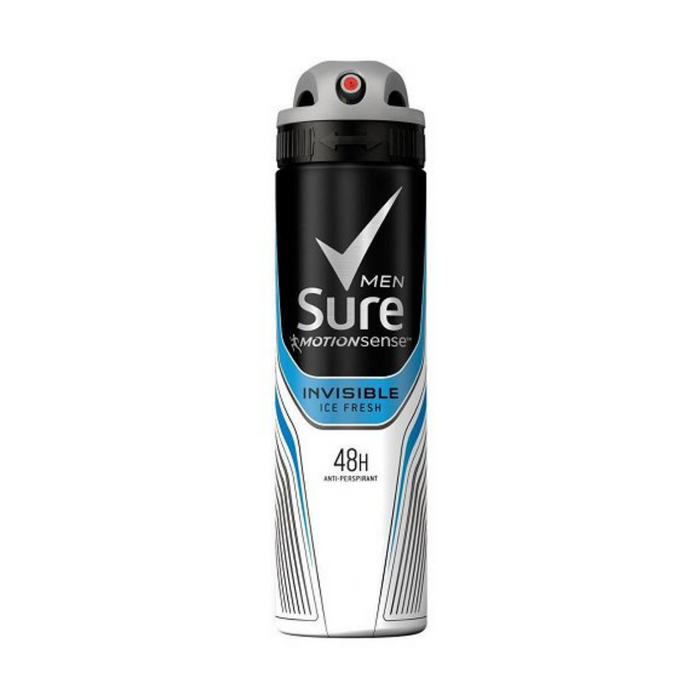 Sure Invisible Ice Men Anti-Perspirant Deodorant Spray 250ml