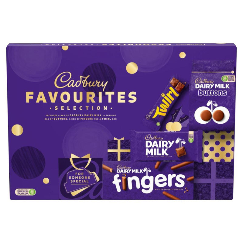 Cadbury Dairy Milk Chocolate Favourites Selection Box 370g