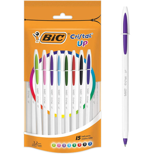 Bic Cristal Up Ballpoint Pen 15 Pack - myShop.co.uk