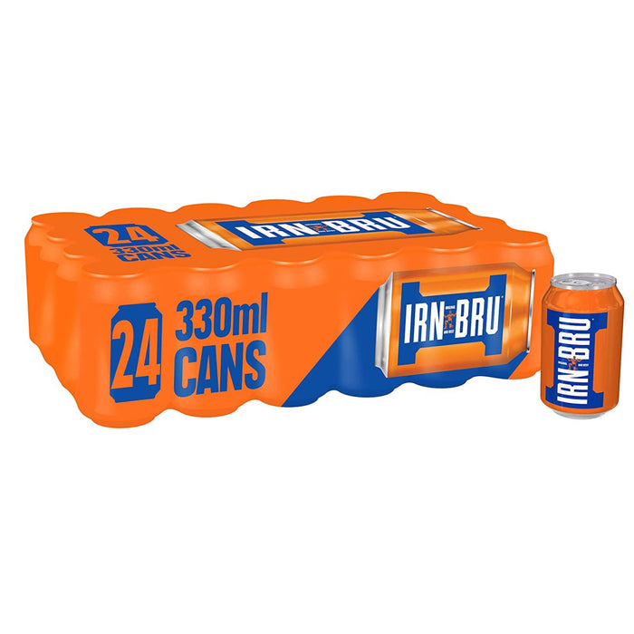 Barr Irn Bru Soft Drink Cans 330ml (Box of 24)