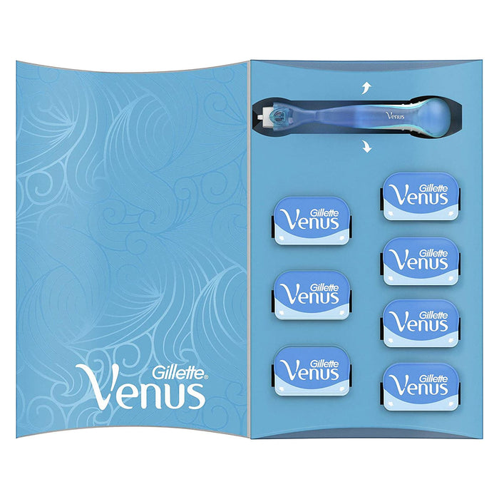 Gillette Venus Embrace Sensitive Razor for Women + 7 Refill Blades