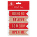Christmas Gift Flag Tags with Red Glitter & Text 20Pk - myShop.co.uk