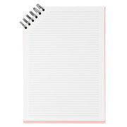 Paperchase A5 Wiro Notebook - Pink Flower Deboss - image 2