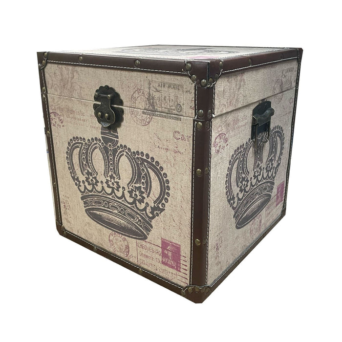 Large Royal Decorative Storage Box with Clasp & Handles 31 x 31 x 30cm