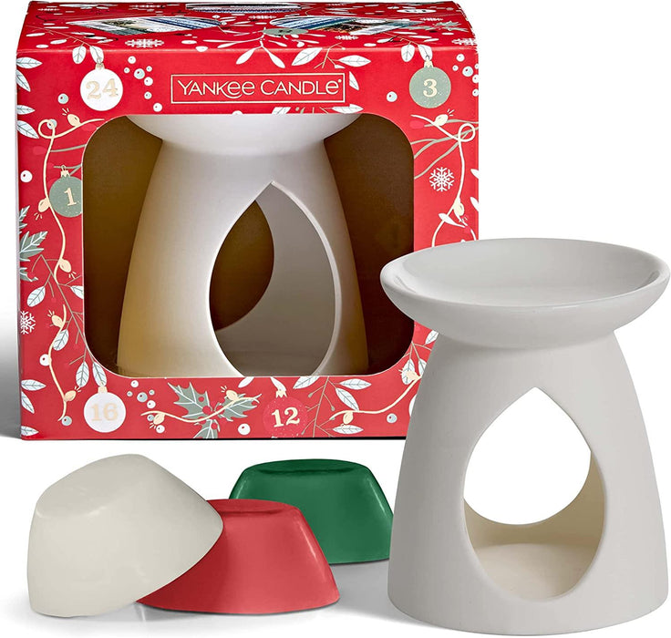 Yankee Candle Warmer & Wax Melts Gift Set - Countdown to Christmas Collection