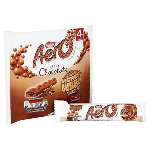 Nestle Aero Bubble Bar Milk Chocolate 108g (14 Packs of 4, Total 56) - myShop.co.uk