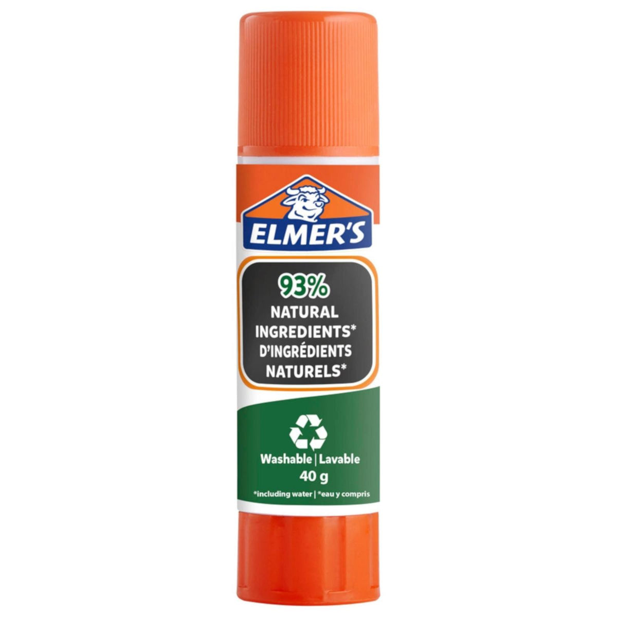 Elmer's Pure School Glue Stick Child Friendly Washable Natural 40g —