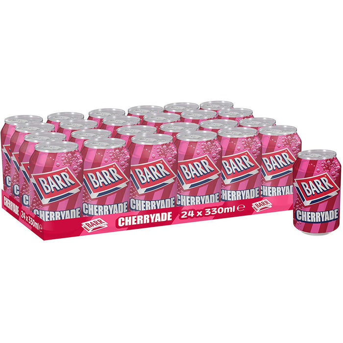 Barr Cherryade Soft Drink Can 330ml (Box of 24)