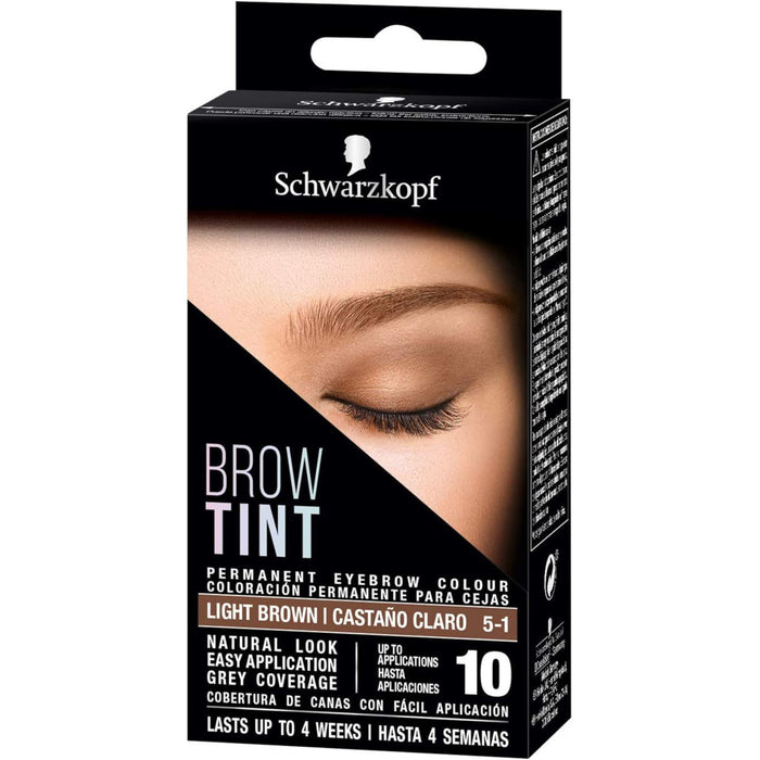 Schwarzkopf Brow Tint Light Brown 5-1 Permanent Eyebrow Colour