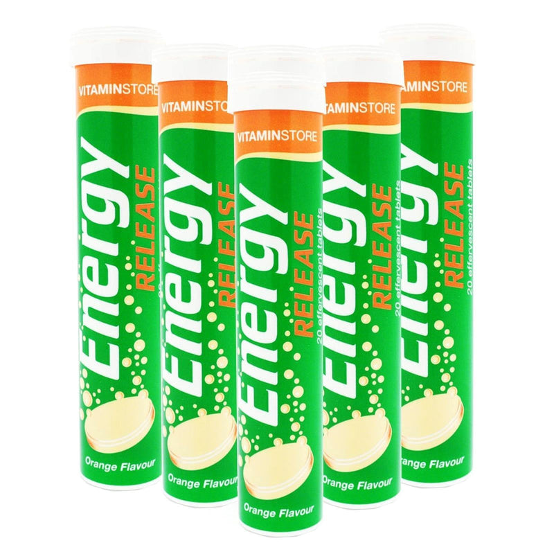 Vitamin Store Energy Release Effervescent Tablets (6 Tubes of 20, 120 Tablets) - myShop.co.uk