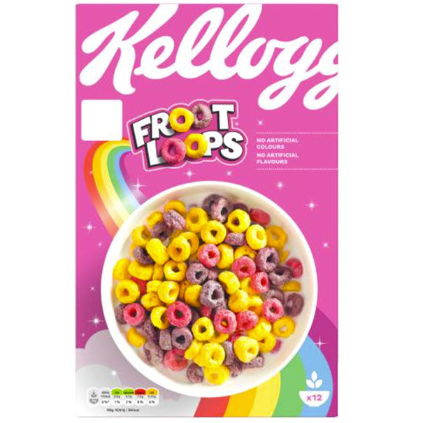 Kellogg's Froot Loops Breakfast Cereal 375g